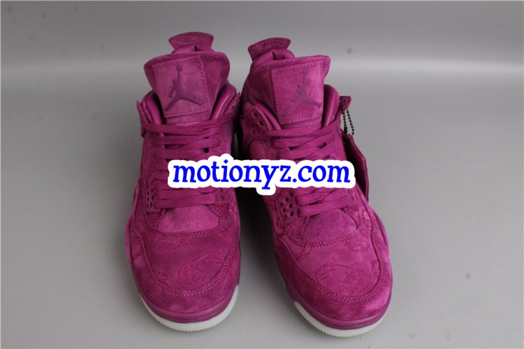 Authentic Air Jordan 4 Kaws Purple Drapes